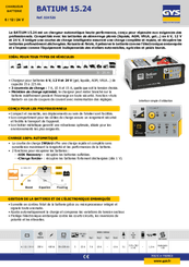 Batteries et accessoires - Chargeurs - Chargeur électronique BATIUM 6-12-24 V