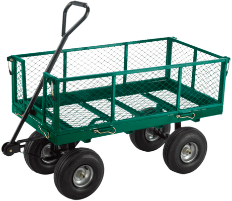 Equipement tondeuse - Accessoires - Chariot grillagé en métal