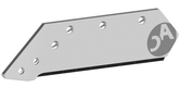 Pièces d'usure charrue - Huard - Soc à pointe 14'' carbure droite Huard adaptable