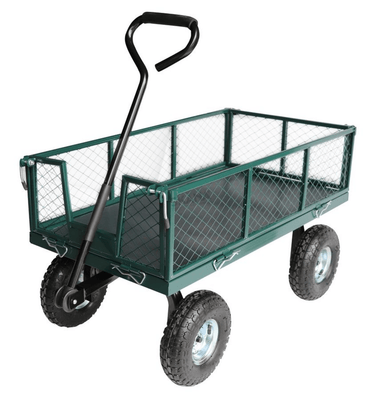 Equipement tondeuse - Accessoires - Chariot grillagé en métal